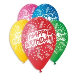 FB-GS04280 Happy Birthday balóny 30cm/5ks