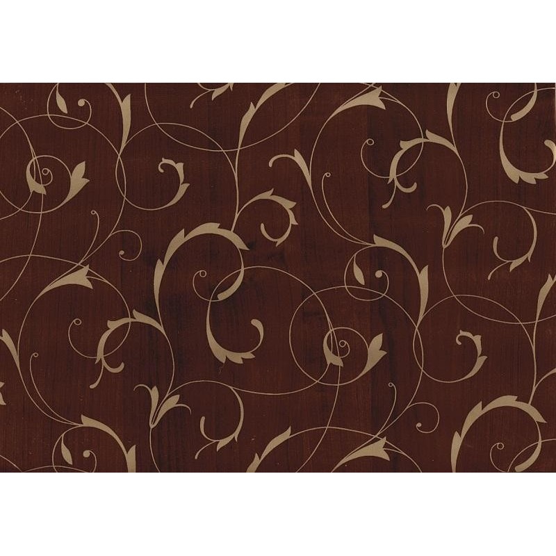 TAP - 10645 Tapeta Scroll overprint brown-gold 90cm x 15m