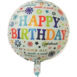PF-610676 Happy Birthday  foliový balón 45 cm