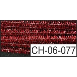 CH06-077   Ženília – Metalická červená