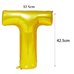 PF-20317  T  písmeno zlaté 42cm