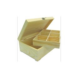 PED-5857  Box na čaj 6 priehradok 24x15x8,5cm