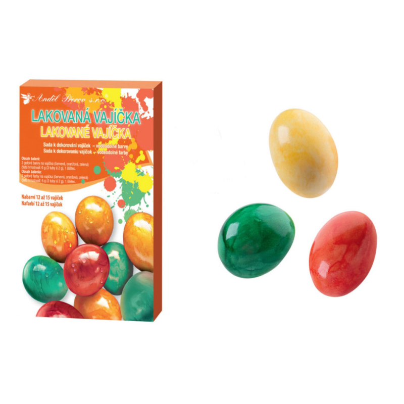 AN-7702  farby na vajíčka 3ks - lakované