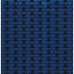 TAP - 12652 Tapeta Skull metalic blue 45cm x 15m