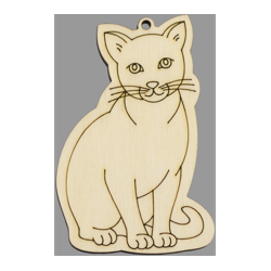 PEN-22768 Drevená figurka mačka  5ks