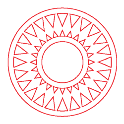 PEN-22854 Drevená figurka kruh 6ks
