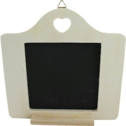 PEN-10309 drevaná tabuľka so srdiečkom 15x15,2cm