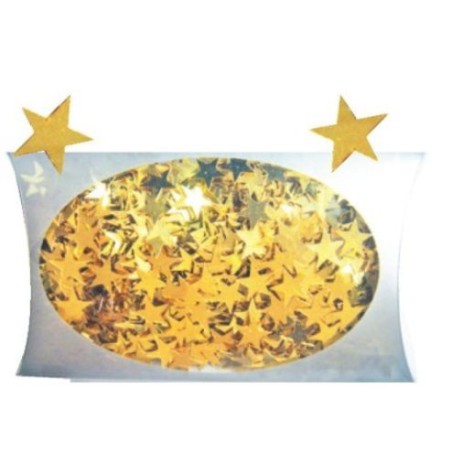 AN1926-2 hviezdy zlaté konfety 20g/1cm