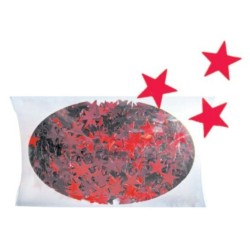AN1926-3 hviezdy červené konfety 20g/1cm