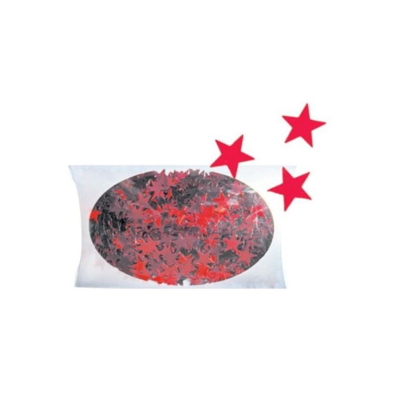 AN1926-3 hviezdy červené konfety 20g/1cm