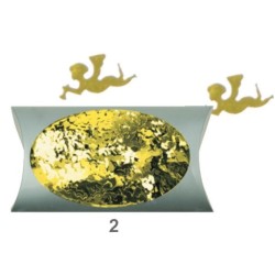 AN1974-2 anjelikovia zlatý konfety 20g/2cm