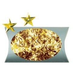 AN1975-2 3D hviezdy zlaté konfety 20g/1,5cm