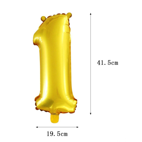 PF-20289  Číslo 1 zlatý balón 42cm