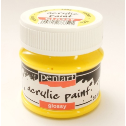 PEN-1168   Farba akryl lesklá- Žltá 50ml