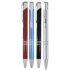 DER-P716S strieborné kovové guličkové pero